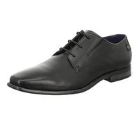 Bugatti Herren-Schnürschuhe mit seitlichem Zwickel, Schwarz, Schwarz, 44.5 EU
