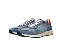 Bugatti Low Sneaker - Gr. 43 - Blau - Leder & Textil