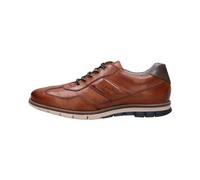 Bugatti Schnürschuhe Herren Leder Cognac Wechselfußbett Kontrastnaht Weite G Gr. 45