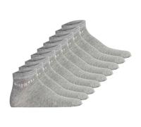 bugatti Herren Sneakersocken 9er Pack - Socks Soft Cotton Uni Basic Grau 39-42