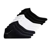 bugatti Herren Sneakersocken 9er Pack - Socks Soft Cotton Uni Basic Schwarz/Weiß/Dunkelblau 39-42