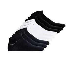 bugatti Herren Sneakersocken 9er Pack - Socks Soft Cotton Uni Basic Schwarz/Weiß/Dunkelblau / 39-42 39-42 Mehrfarbig