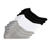 bugatti Herren Sneakersocken 9er Pack - Socks Soft Cotton Uni Basic Schwarz/Weiß/Grau 39-42