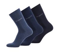 bugatti Herren Socken, 3er Pack - Basic Geschenkbox Dunkelblau / 43-46 43-46 Blau