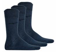 bugatti Basic Mens Socks 3er Pack 6703 546 indigo melange blau Strumpf Socken, Größe:39-42