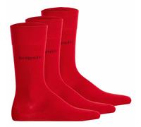 bugatti Basic Mens Socks 3er Pack 6703 440 rio red rot Strumpf Socken, Größe:43-46