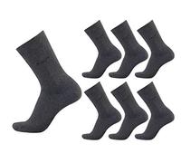 bugatti Herren Socken 6er Pack uni basic Farben rot, indigo melange, Size:39-42, Farben:anthracite