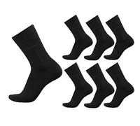 bugatti Herren Socken 6er Pack uni basic Farben rot, indigo melange, Size:47-50, Farben:black