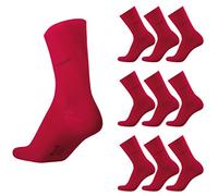 bugatti Basic Mens Socks 9er Pack 6703 440 rio red rot Strumpf Socken, Size:39-42