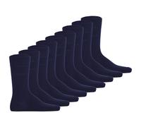bugatti Herren Socken, 9er Pack - Socks Soft Cotton Uni Basic 39-42 Blau
