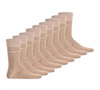 bugatti Herren Socken, 9er Pack - Socks Soft Cotton Uni Basic 43-46 Beige