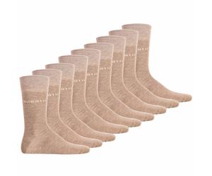 bugatti Herren Socken, 9er Pack - Socks Soft Cotton Uni Basic 43-46 Beige