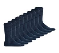 bugatti Herren Socken, 9er Pack - Socks Soft Cotton Uni Basic 43-46 Blau