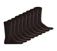 bugatti Herren Socken, 9er Pack - Socks Soft Cotton Uni Basic 43-46 Braun