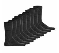 bugatti Herren Socken, 9er Pack - Socks Soft Cotton Uni Basic 43-46 Grau
