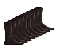 bugatti Herren Socken, 9er Pack - Socks Soft Cotton Uni Basic Braun 39-42