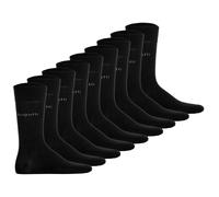 bugatti Herren Socken, 9er Pack - Socks Soft Cotton Uni Basic Schwarz 39-42