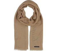 bugatti Herren Sommerschal Modal 70 x 175 cm | leichter Fransenschal | Ton-in-Ton Logo Camel