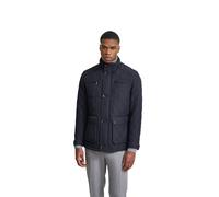 Kurzjacke BUGATTI "wasserabweisend", Herren, Gr. 56, blau (marine), 100% Polyester, kariert, regular fit, Manschette, Jacken Kurzjacke, für das ganze Jahr geeignet (34444647-56) marine