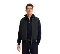 Steppweste BUGATTI "Regular Fit", Herren, Gr. 4XL, blau (390, marine), 80% Baumwolle, 20% Polyester, unifarben, regular fit, ohne Ausschnitt, Westen Steppweste, mit Reißverschluss und aus einem Baumwo