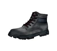 Schnürstiefelette BUGATTI "bugatti Stiefelette Lederimitat", Damen, Gr. 45, grau, Lederimitat, Schuhe Schnürstiefelette (57291751-45) grau