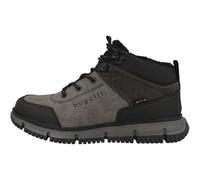 Schnürstiefelette BUGATTI "bugatti Stiefelette Lederimitat", Herren, Gr. 45, schwarz, grau, Lederimitat, Schuhe (20415955-45) schwarz, grau