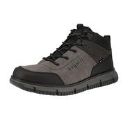 Schnürstiefelette BUGATTI "bugatti Stiefelette Lederimitat", Herren, Gr. 46, schwarz, grau, Lederimitat, Schuhe (20415955-46) schwarz, grau
