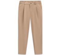 Bundfaltenhose BUGATTI "Tapered Fit", Herren, Gr. 38, Länge 32, 30, beige, 88% Polyamid, 12% Elasthan, unifarben, gerade, unten schmal, Hosen, mit Flexcity Performance Stretch (98389665-38) 30, beige
