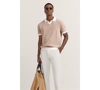 Poloshirt BUGATTI, Herren, Gr. 3XL, 60, taupe, 100% Baumwolle, gestreift, casual, regular fit, Rundhals, Kurzarm Rippbündchen, Shirts, aus Baumwolle (81729947-XXXL) 60, taupe