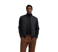 Sweatjacke BUGATTI "Regular Fit", Herren, Gr. XL, 280, dunkelgrau, Sweatware, 75% Baumwolle, 25% Polyester, unifarben, regular fit, ohne Ausschnitt, Rippbündchen, Sweatjacken, mit Rautensteppung und S