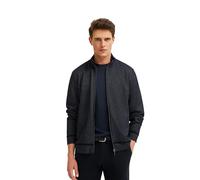bugatti Herren Sweatjacke 8750-85170D Modern Fit, Reißverschluss, Stehkragen, Vordertaschen, Baumwollmix