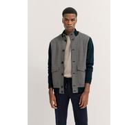 Sweatjacke BUGATTI, Herren, Gr. L, blau (390, marine), Sweatware, 87% Baumwolle, 13% Polyester, Hahnentrittmuster, normal, Rippbündchen, Sweatjacken, mit Collegekragen (84989832-L) 390, marine