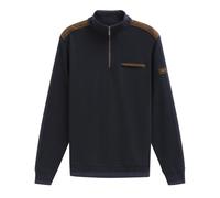 Bugatti Herren-Sweatshirt mit halbem Reißverschluss, 8505, navy, XXL