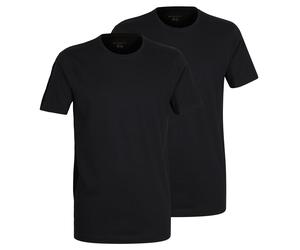 bugatti Herren T-Shirt, 2er Pack - Unterhemd, Crew Neck, Rundhals, Slim fit Schwarz / 2XL XXL Schwarz