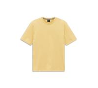 bugatti T-Shirt Herren Slim Fit Kurzarm Rundhals Baumwolle gelb, XL