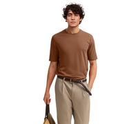 bugatti Herren T-Shirt Modern Fit aus Baumwolle mit Rundhals