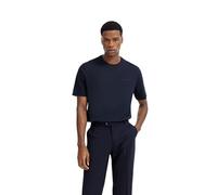 T-Shirt BUGATTI, Herren, Gr. M, 390, navy, 100% Baumwolle, unifarben, casual, normal, Rundhals, Kurzarm gerader Abschluss, Shirts, aus Baumwolle (79790836-M) 390, navy