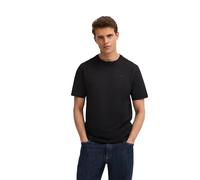 T-Shirt BUGATTI "Basic Essential", Herren, Gr. XXL, schwarz (290, schwarz), 100% Baumwolle, unifarben, normal, Rundhals, gerader Abschluss, Shirts T-Shirt, aus reiner Baumwolle (79497150-XXL) 290, sch