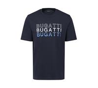 bugatti Herren T-Shirt Rundhals Logo Print Kurzarm Modern Fit