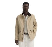 Kurzjacke BUGATTI "Natural Oxford", Herren, Gr. 58, beige (40, beige), 100% Polyester, unifarben, regular fit, Jacken Kurzjacke, wasserabweisend mit Cord-Details (91754017-58) 40, beige