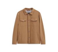 Kurzjacke BUGATTI "Regular Fit", Herren, Gr. 58, beige (70, beige), 100% Polyester, unifarben, regular fit, Manschette, Jacken Kurzjacke, mit Flexcity Stretch & Druckknöpfen (60706115-58) 70, beige
