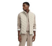 Steppweste BUGATTI, Herren, Gr. 3XL, 20, ecru, 100% Polyester, unifarben, casual, normal, ohne Ausschnitt, Westen, mit Stehkragen (45689724-XXXL) 20, ecru