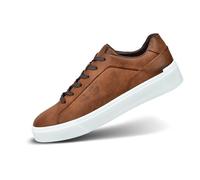 bugatti Herren, Zeitlose Sneaker für einen vielseitigen, sportlich-eleganten Look, Cognac, 41 EU