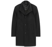 bugatti - Herrenmantel Wolle schwarz - Gr. - 58