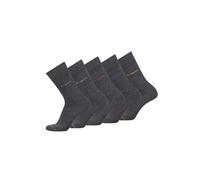 bugatti Herrensocken - 5er Box Baumwollsocken für Alltag und Freizeit -anthrazit 39-42