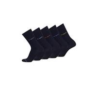 bugatti Herrensocken - 5er Box Baumwollsocken für Alltag und Freizeit - dark navy 39-42