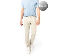 bugatti Hose Herren Slim Fit Baumwolle beige, 34/32