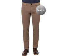 bugatti Hose Herren Slim Fit Baumwolle braun, 33/32