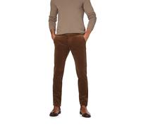 bugatti Hose Herren Slim Fit Cord braun, 38/34