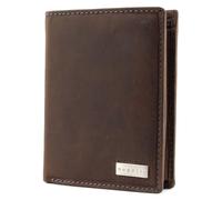 bugatti Hunter RFID Coin Wallet Combi Style 13CC Metal Logo Brown
